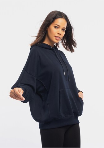 Tom Barron Hoodie mit Tasche in Blau