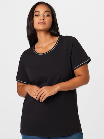 Zizzi - Camiseta en negro: frente