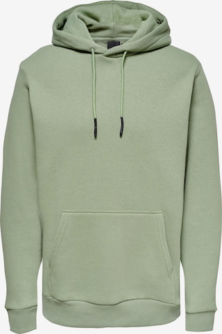 Only & Sons Regular Fit Sweatshirt 'Ceres' in Grün: predná strana