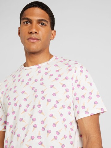 JACK & JONES T-shirt 'SUN SHADE' i vit