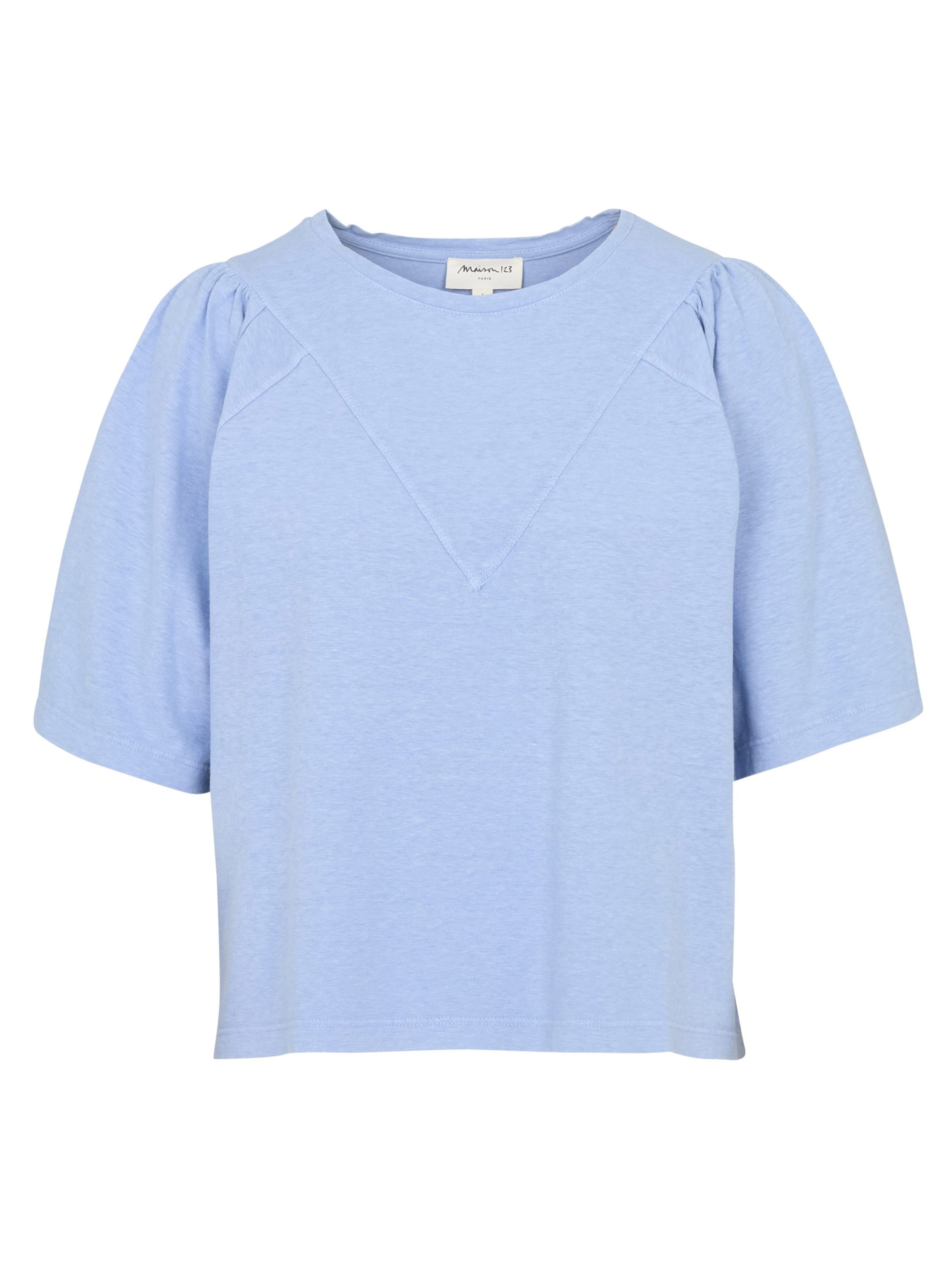 Maison 123 T-Shirt 'ANGELE' in Blau: Vorderseite