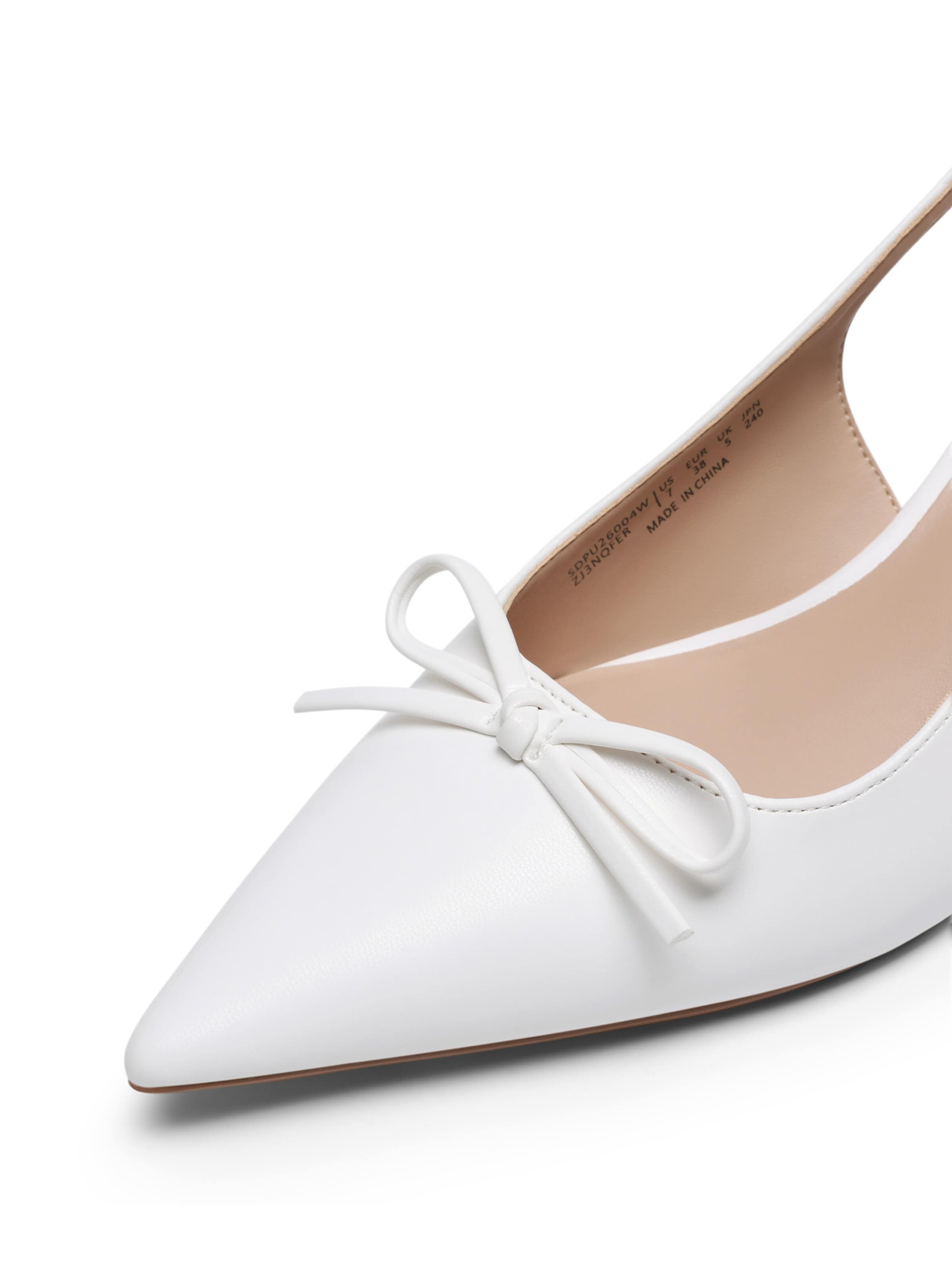 Décolleté sling di Dream Pairs in bianco