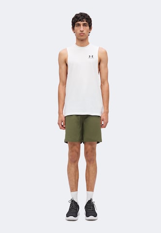 UNDER ARMOUR Regularen Športne hlače | zelena barva