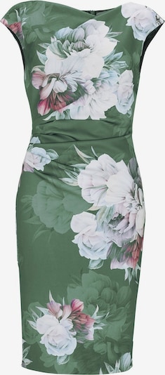 Trumpa kokteilinė suknelė iš SWING, spalva – pastelinė mėlyna / tamsiai žalia / rožinė / balta, Prekių apžvalga