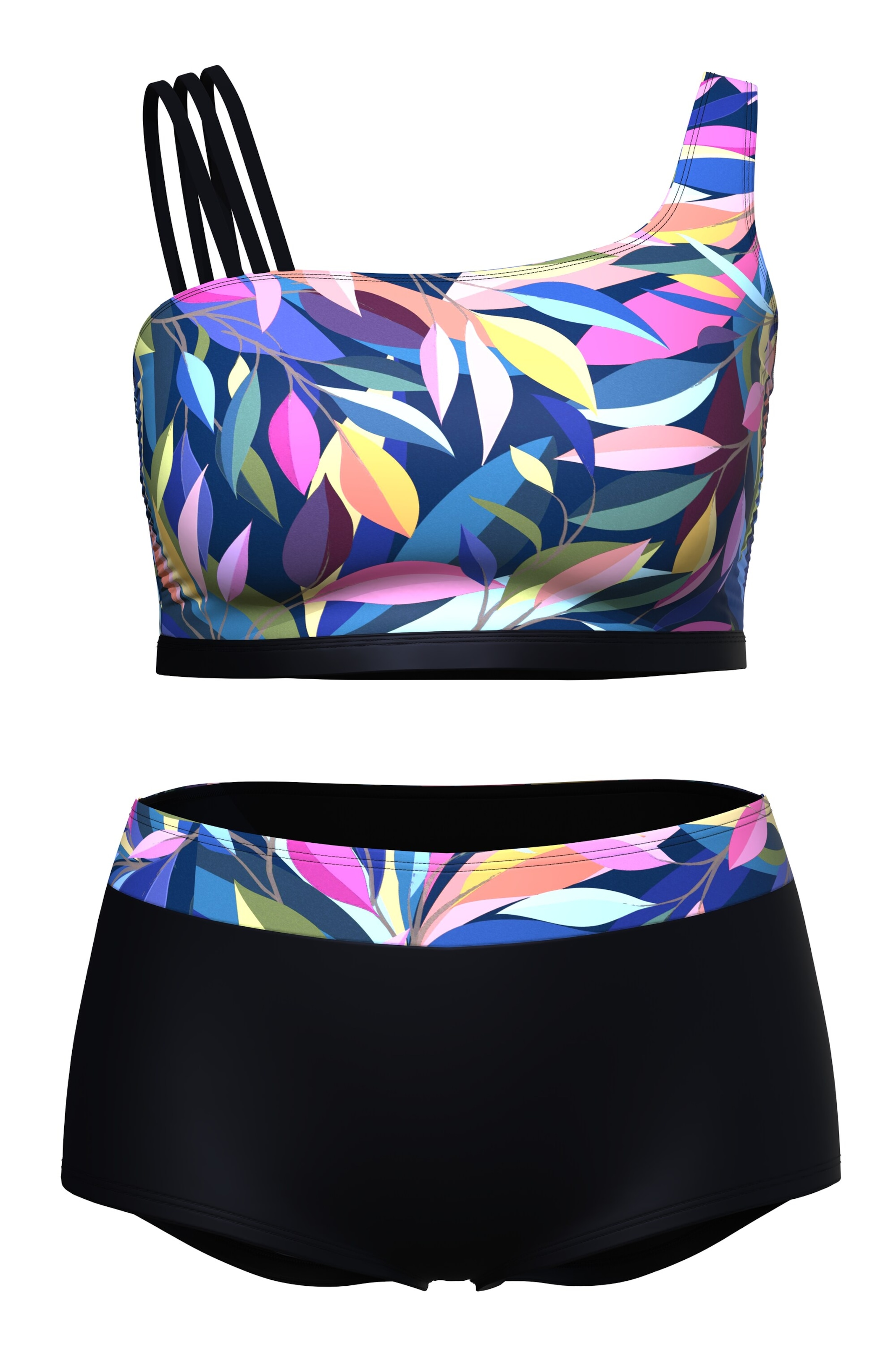 Bustier Bikini Ulla Popken en noir : devant