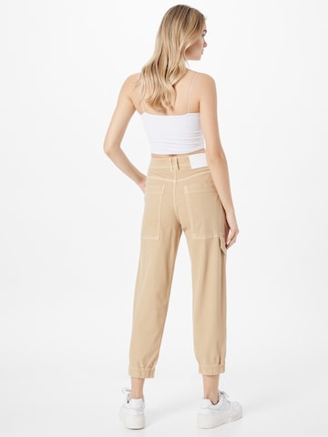 DRYKORN Tapered Pleat-Front Pants 'Code' in Beige
