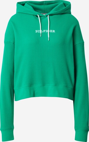 TOMMY HILFIGER Sweatshirt in Groen: voorkant