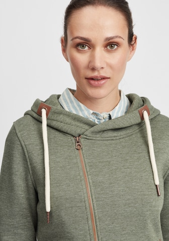 Oxmo Zip-Up Hoodie 'Vicky' in Green