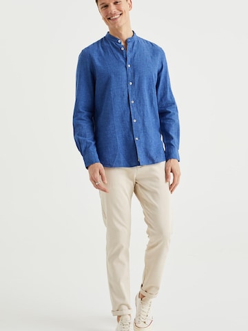 Slim fit Camicia di WE Fashion in blu