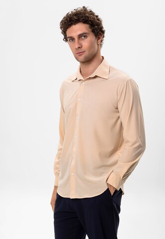 Antioch Slim fit Button Up Shirt in Beige