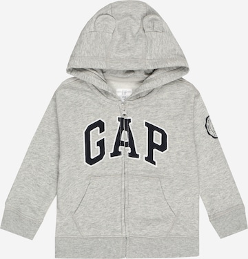 Veste de survêtement GAP en gris : devant