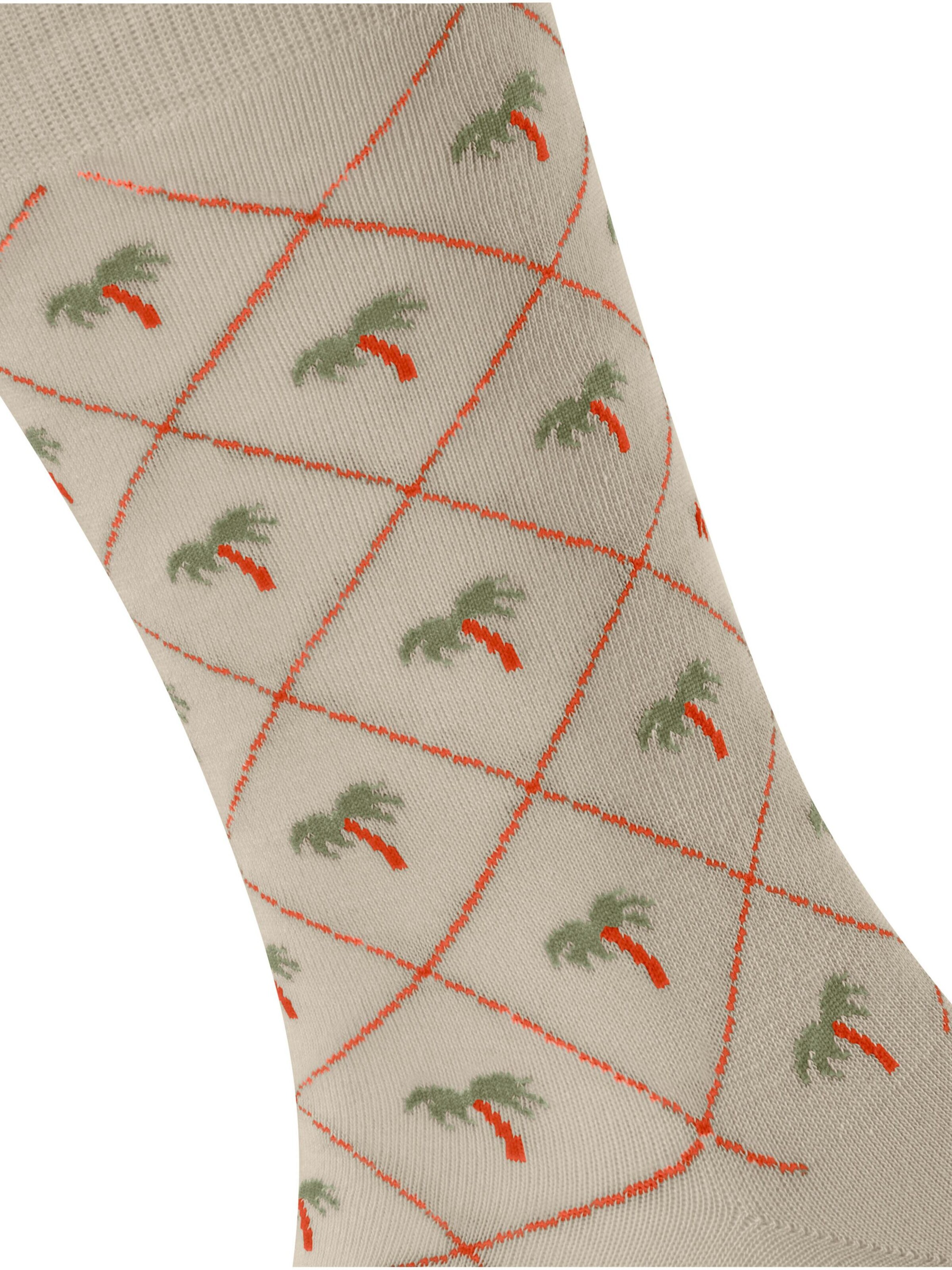 BURLINGTON Socks 'Palm Tree' in Grey: front