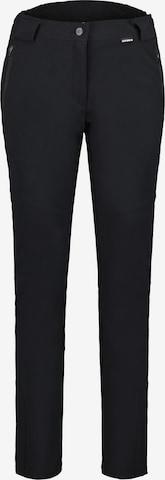 ICEPEAK Slimfit Outdoorové kalhoty 'Davisboro' – černá: přední strana