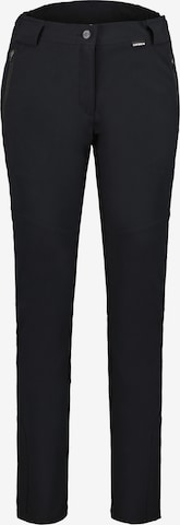 ICEPEAK - Slimfit Pantalón de montaña 'Davisboro' en negro: frente