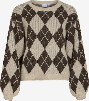 VILA Trui 'VIKARLEY' in Beige: voorkant
