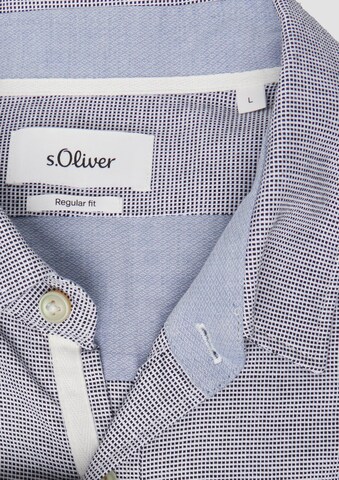 s.Oliver Regular fit Overhemd in Blauw