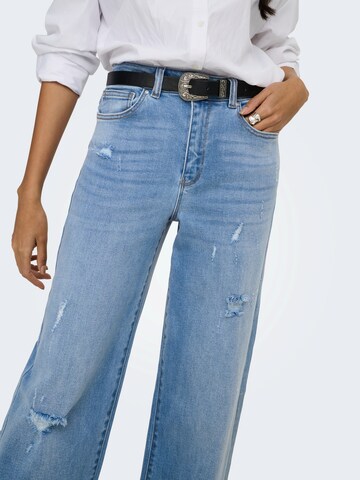 ONLY Široký strih Džínsy 'ONLMILA' - Modrá