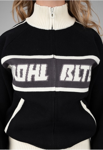 Prohibited Strickjacke 'Letterman' in Schwarz