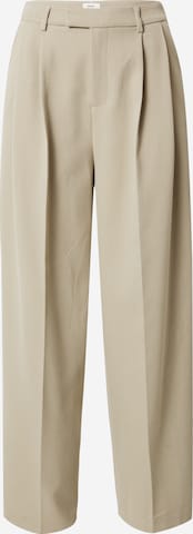 MADS NORGAARD COPENHAGEN - Loosefit Pantalón plisado en beige: frente