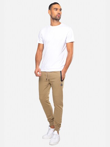 Threadbare Tapered Housut 'Tristain' värissä beige