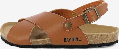 Bayton Sandaler i karamel / sort, Produktvisning