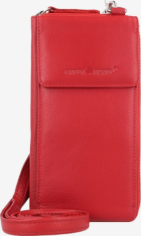 GREENBURRY Smartphone Case 'Nappa' in Red: front