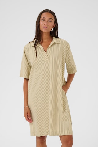 Robe-chemise 'KANaya' Kaffe en beige : devant