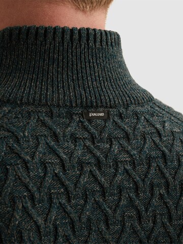 VANGUARD Pullover 'Pullover in a wool blend with half-zip' i grøn