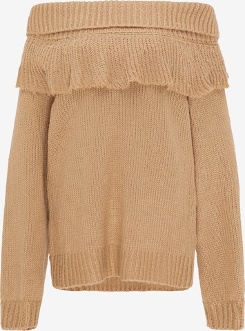 Pull-over usha FESTIVAL en beige : devant