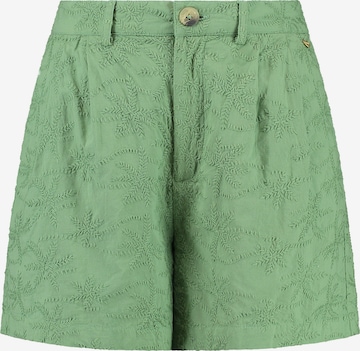 Shiwi Štandardný strih Plisované nohavice 'Marte' - Zelená: predná strana