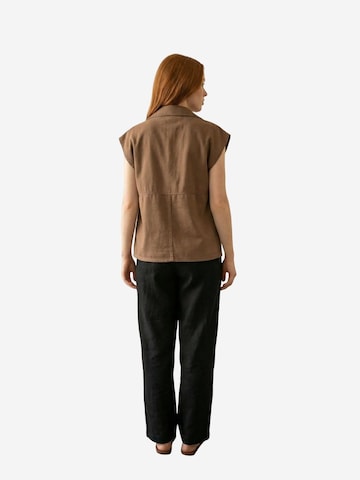 Gilet My fashion en marron