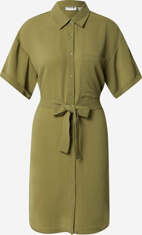 Robe-chemise Noisy may en vert : devant