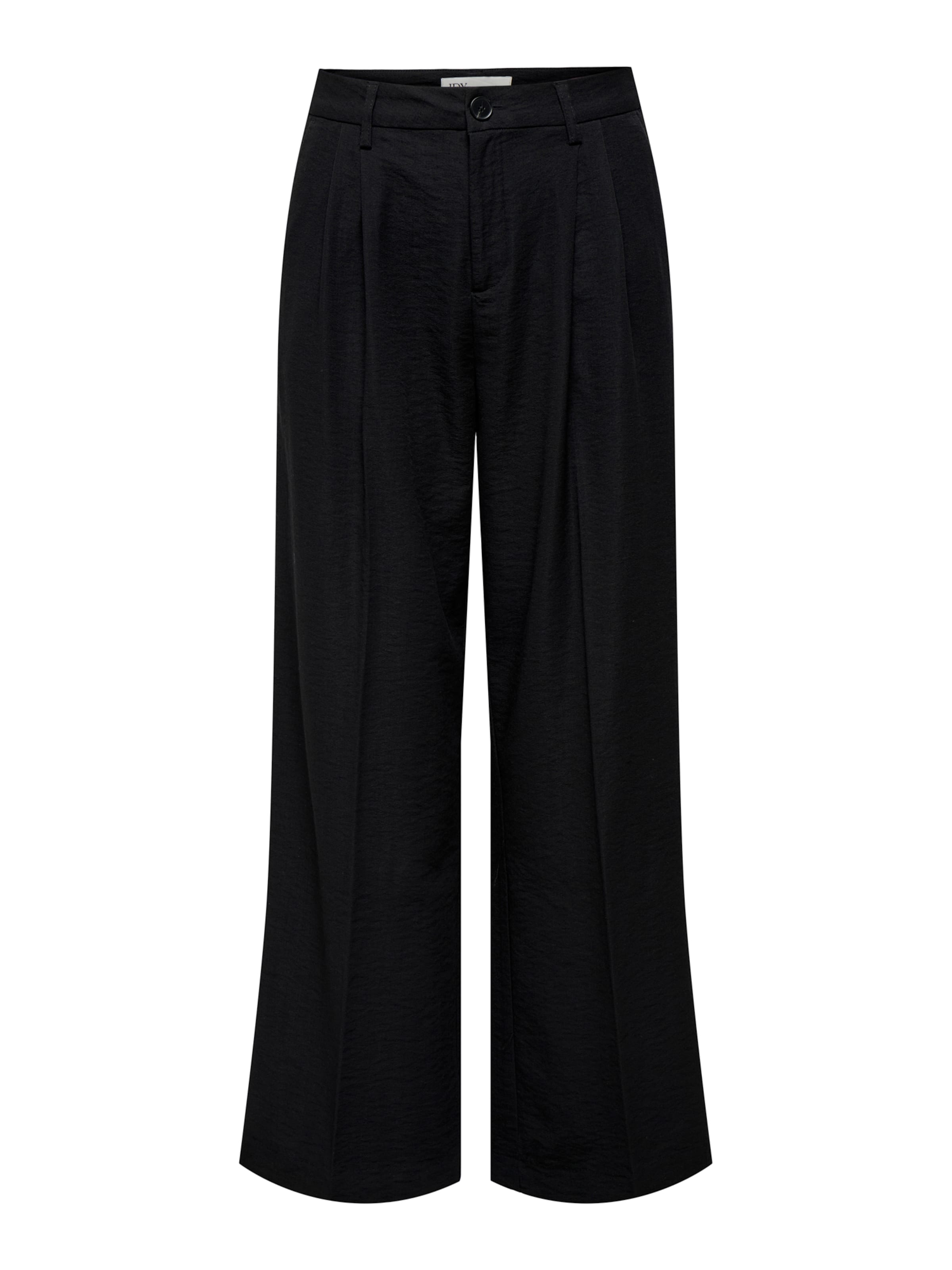 JDY Bukser med lægfolder 'JDYRiver' i sort, Produktvisning