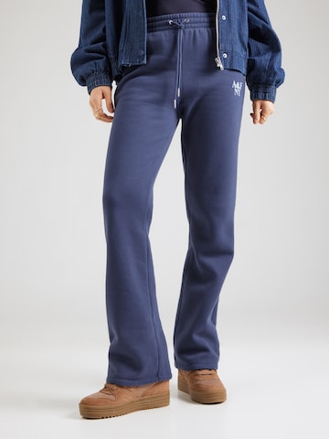 Abercrombie & Fitch Разкроени Панталон в синьо: отпред