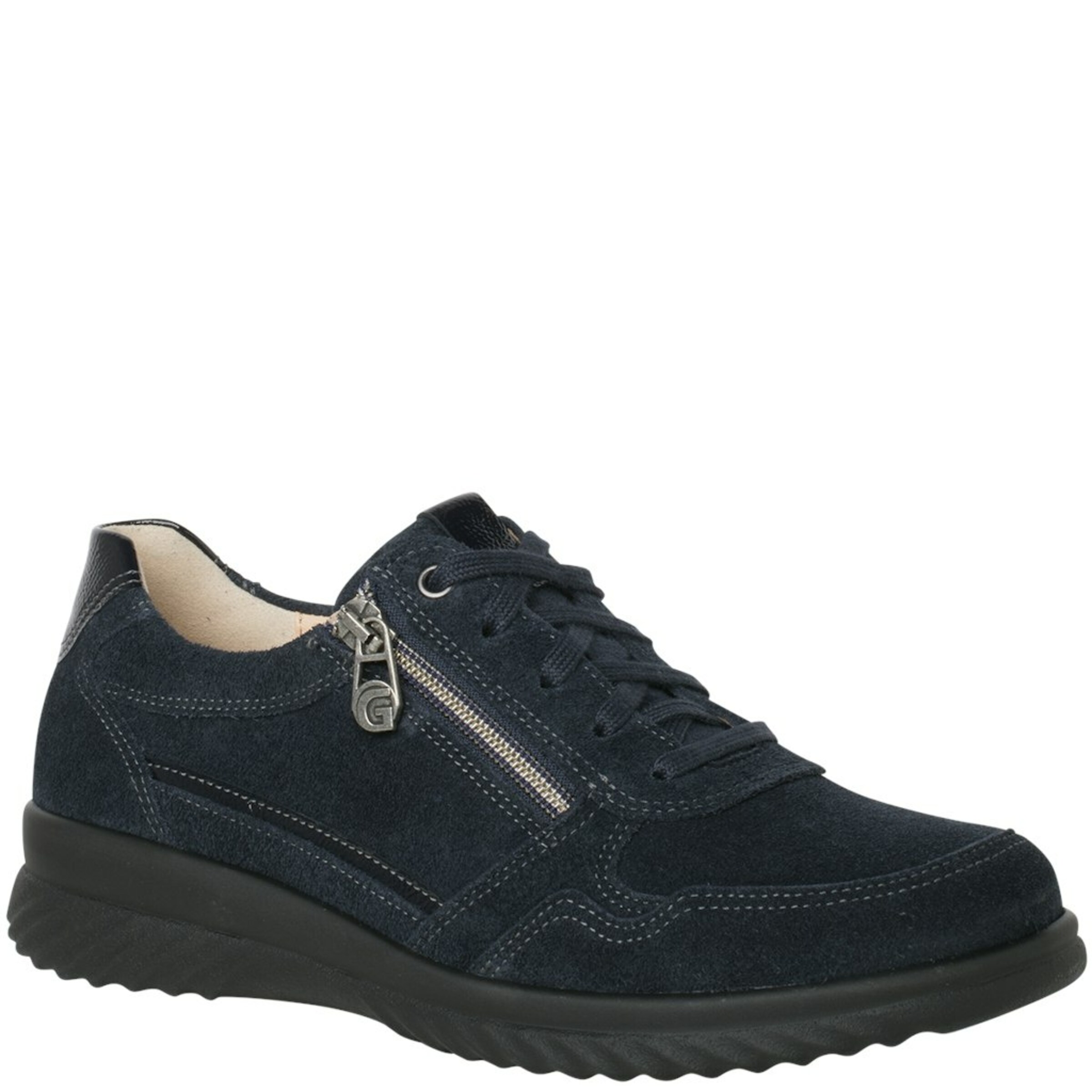 Ganter Veterschoen in Blauw: voorkant