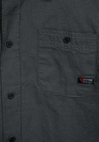 Street One MEN Regular fit Button Up Shirt in Grey