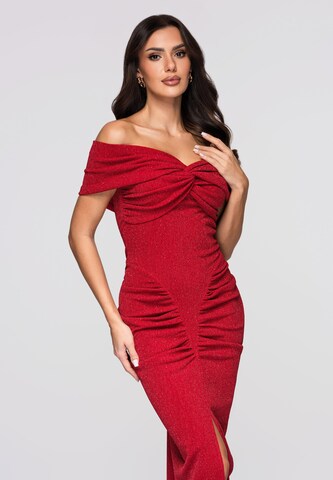 Ombre Avondjurk in Rood