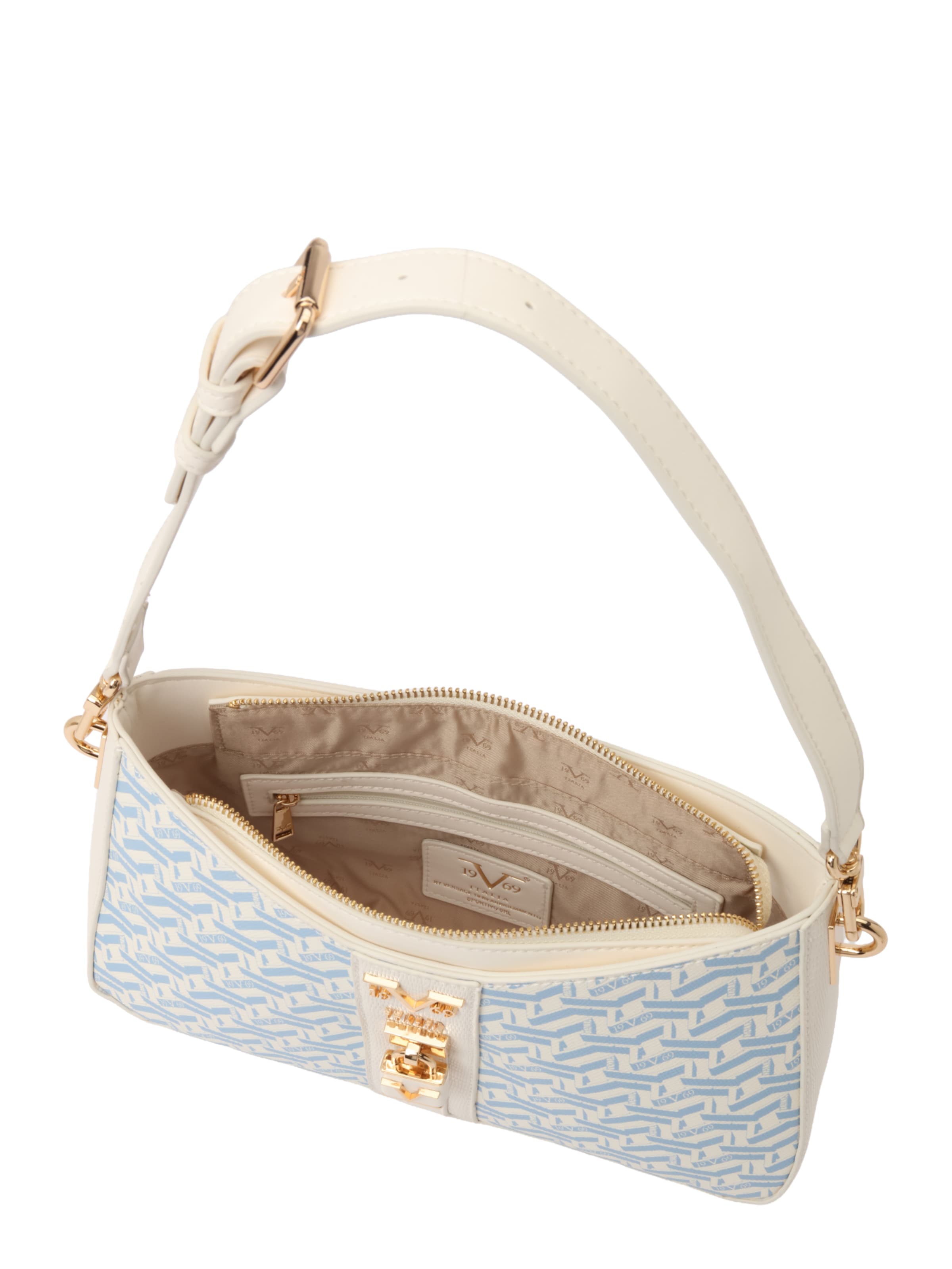 Sac bandoulière 'Ariana' 19V69 ITALIA en beige : au dessus