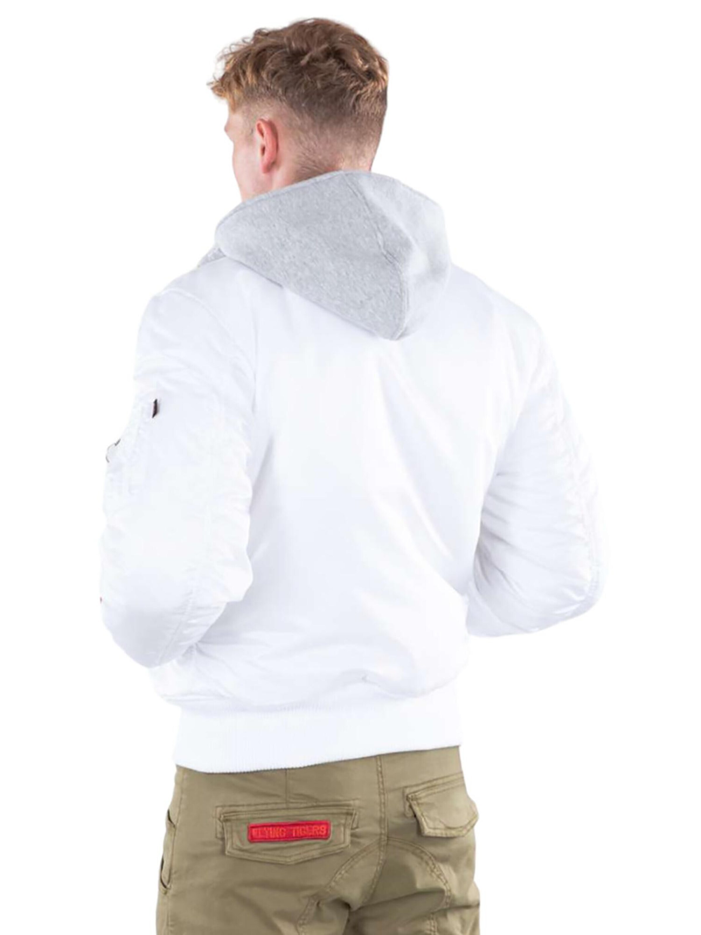 ALPHA INDUSTRIES Übergangsjacke 'MA-1 D-Tec SE'‌‌‌‌‌‌‌‌ in Weiß