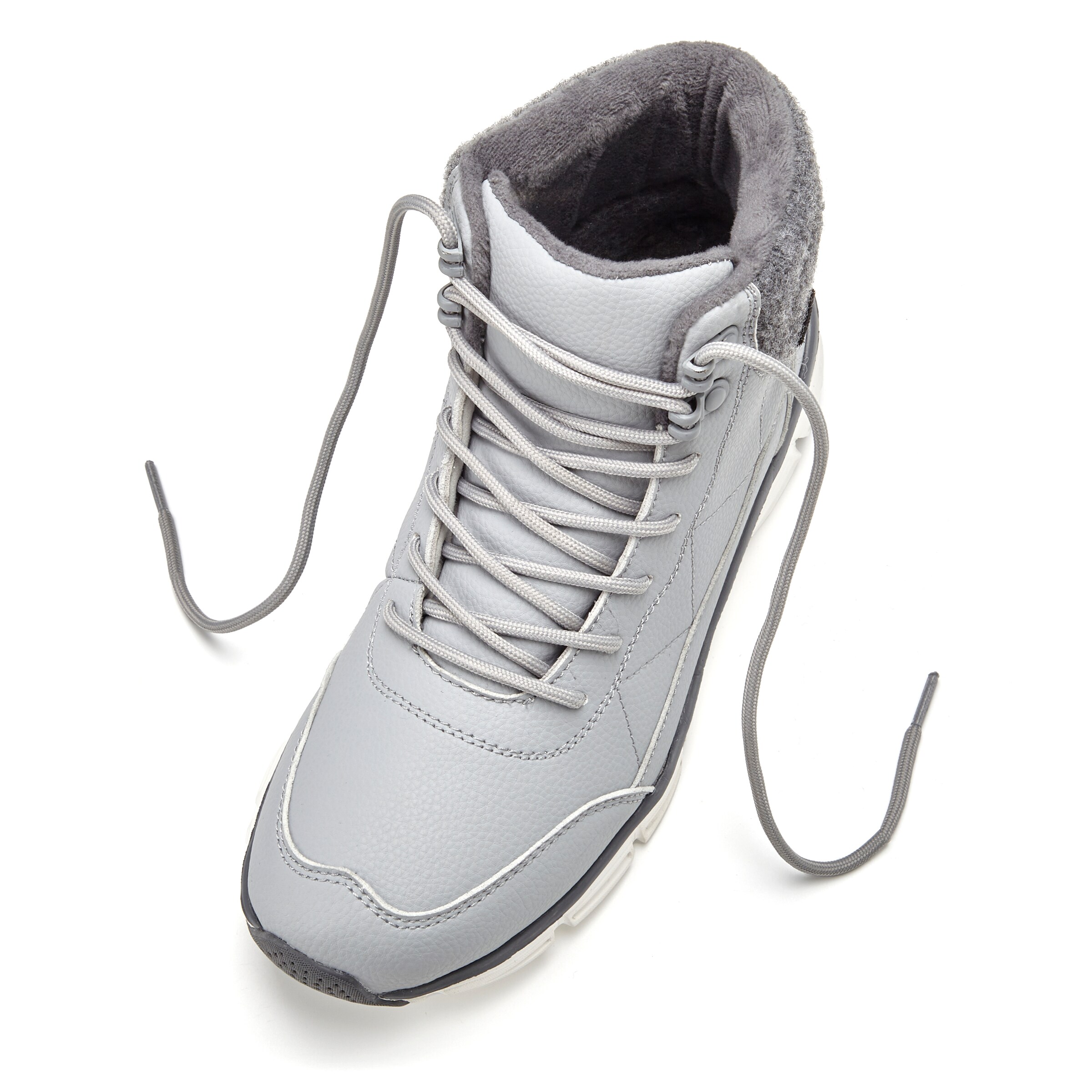 LASCANA Schnürstiefelette in Grau