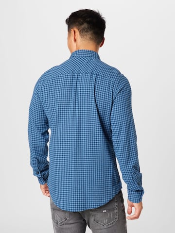 BLEND Regular fit Button Up Shirt in Blue