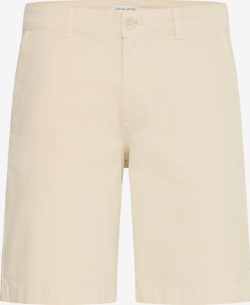 Casual Friday - Loosefit Pantalón chino ' CFBuchan ' en beige: frente