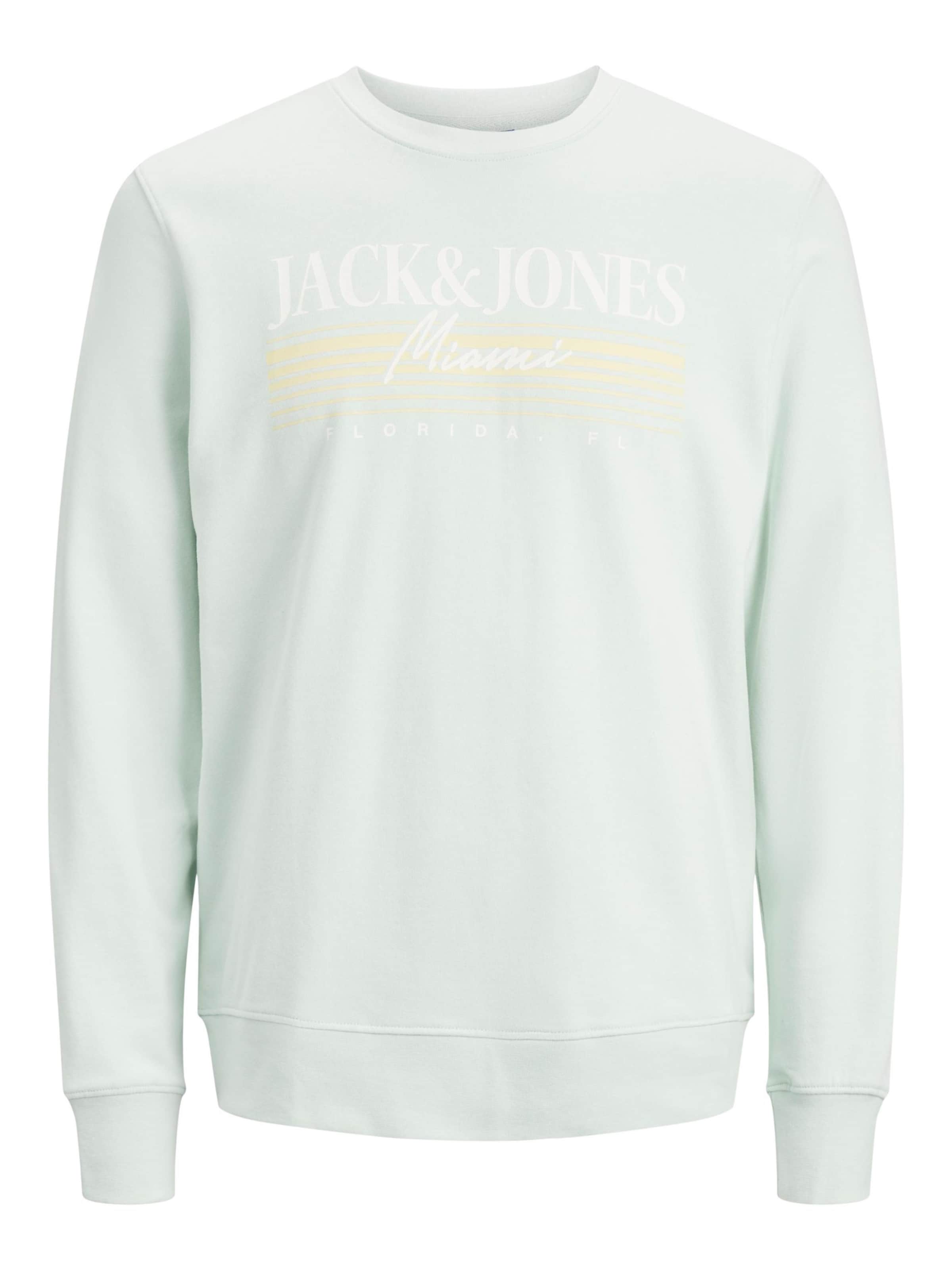 JACK & JONES Mikina 'JORPalma' – zelená: přední strana