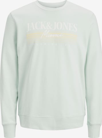 JACK & JONES Mikina 'JORPalma' – zelená: přední strana