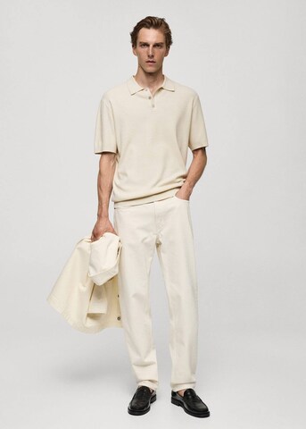 MANGO MAN Shirt 'galaxia' in Weiß