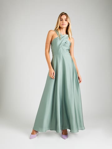 SWING - Vestido de noche en verde: frente