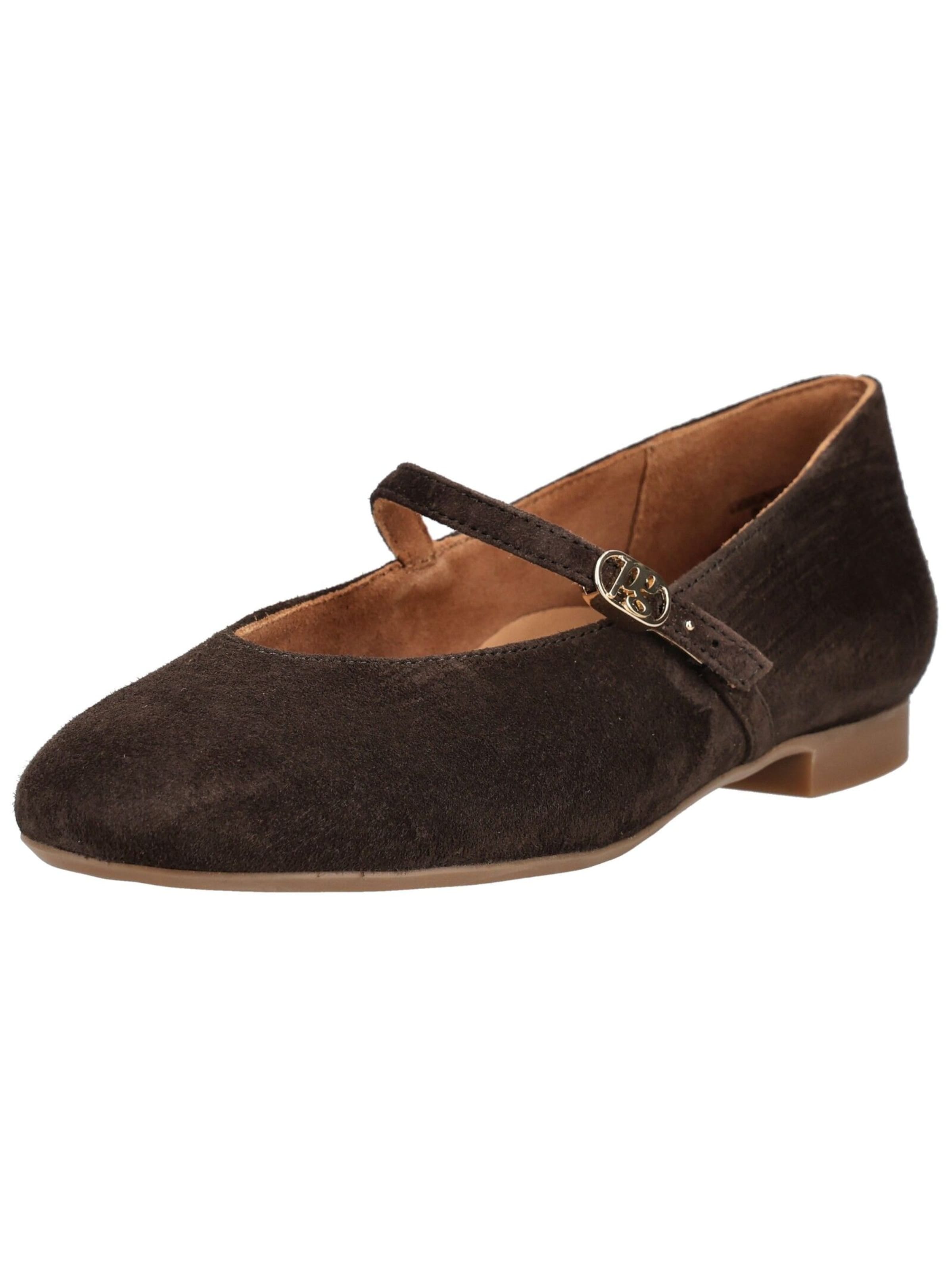 Ballerina con cinturino di Paul Green in marrone: frontale