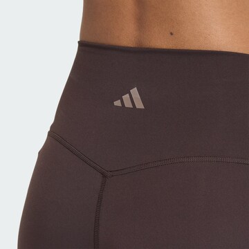 ADIDAS PERFORMANCE Skinny Sportshorts 'All Me' in Braun
