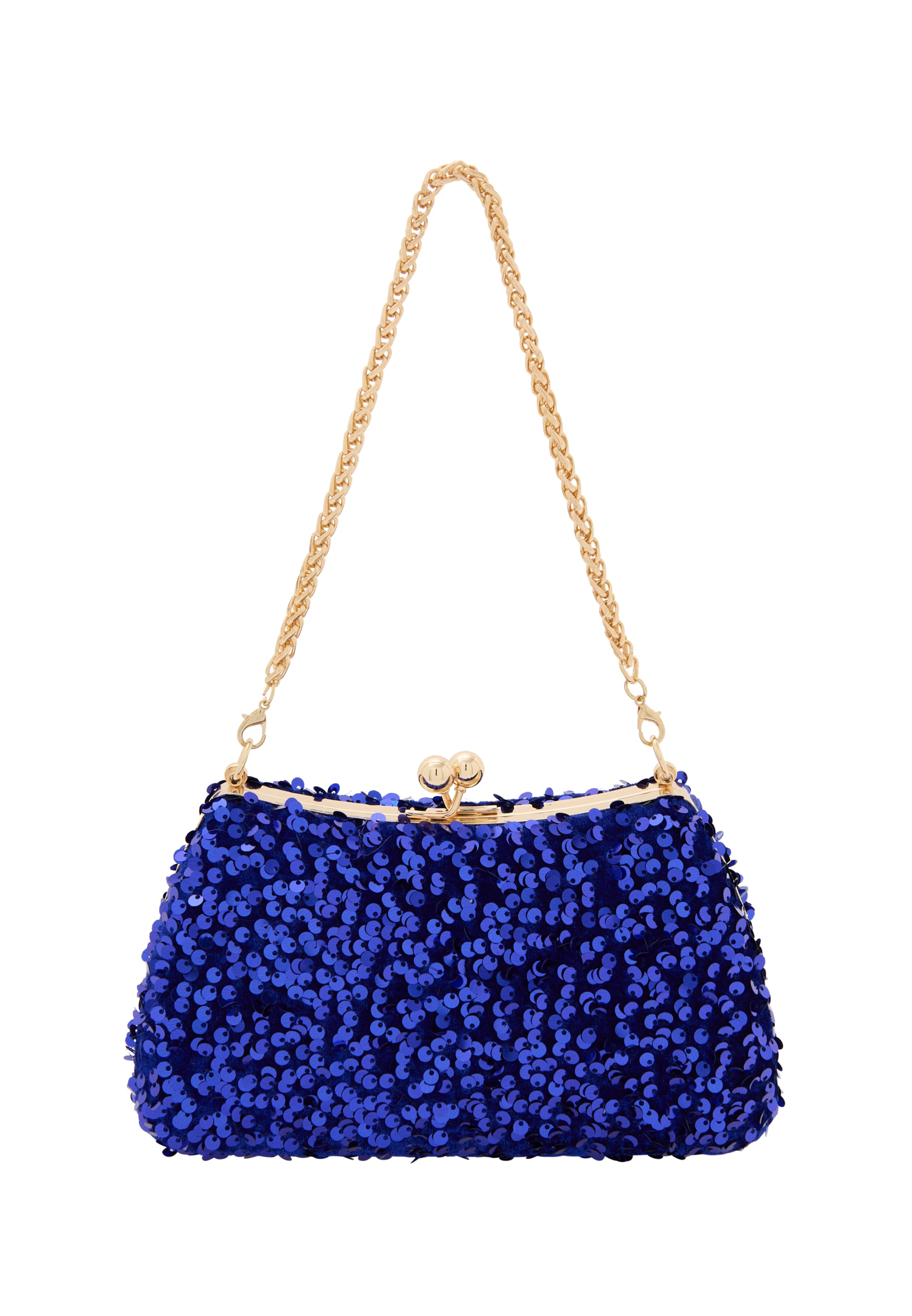 zils faina "Clutch" stila somiņa: no priekšpuses