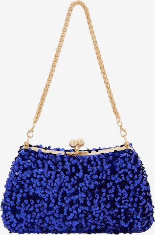 Pochette 'Elegant' di faina in blu: frontale